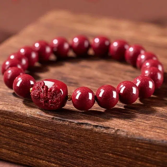 石在行 八大守护神 新中式 复古国潮国风 福禄圆满 气质时尚学生 高级感小众好运 朱砂 手串 男女同款情侣款