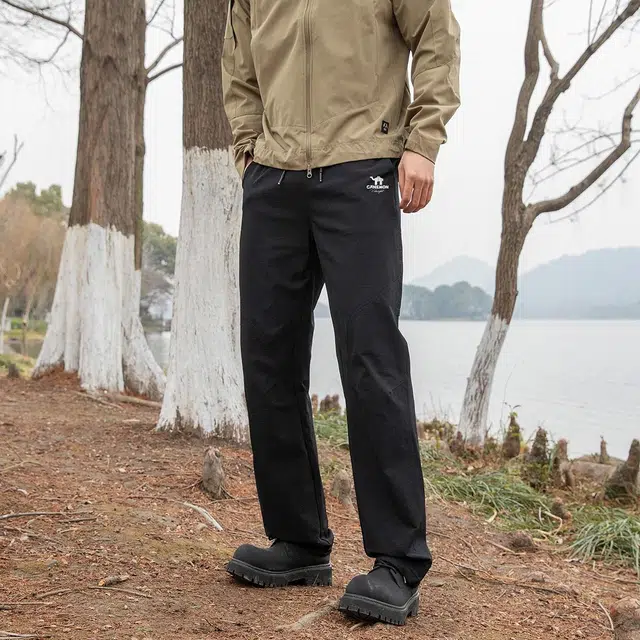 领航骆驼 户外抗紫外线吸湿速干光子抗菌弹力舒适潮流百搭休闲裤 男款