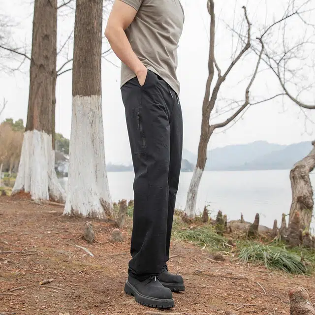 领航骆驼 户外抗紫外线吸湿速干光子抗菌弹力舒适潮流百搭休闲裤 男款