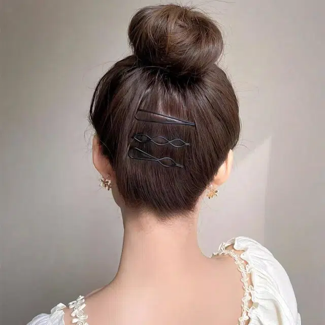 如花梦 后脑勺碎发整理神器刘海卡子前额侧边夹子 合金 发夹 女款