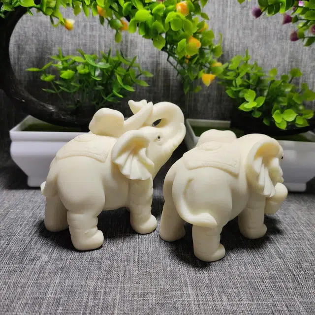 爵倾 新中式轻奢 精雕 平安如意对象 象牙果 摆件 男女同款情侣款