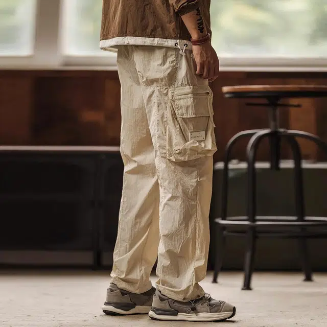 格蓝鹿 美式潮牌高街宽松速干工装裤 男款