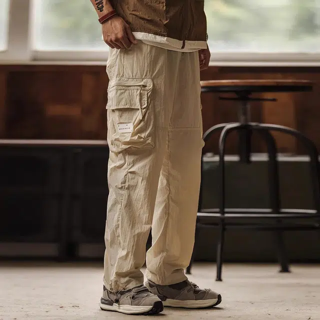 格蓝鹿 美式潮牌高街宽松速干工装裤 男款