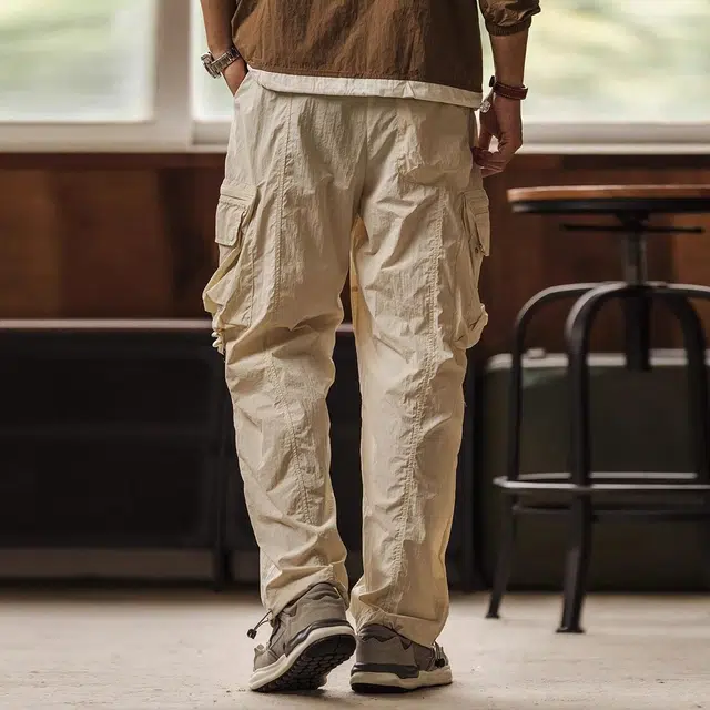 格蓝鹿 美式潮牌高街宽松速干工装裤 男款