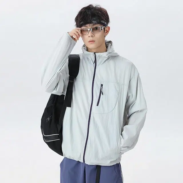 【dme】 时尚舒适休闲简约 透气凉感防晒服 男女同款