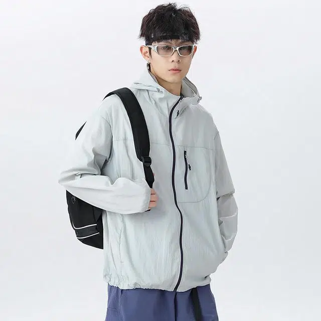 【dme】 时尚舒适休闲简约 透气凉感防晒服 男女同款