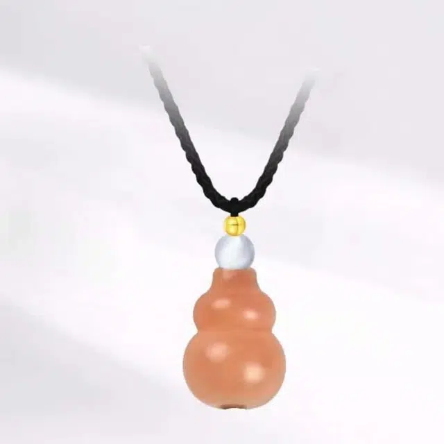 镯钰瑭 新中式国潮福润小葫芦福禄双全招财纳福转运上岸精致简约百搭显白#好运 菩提根 项链 男女同款情侣款