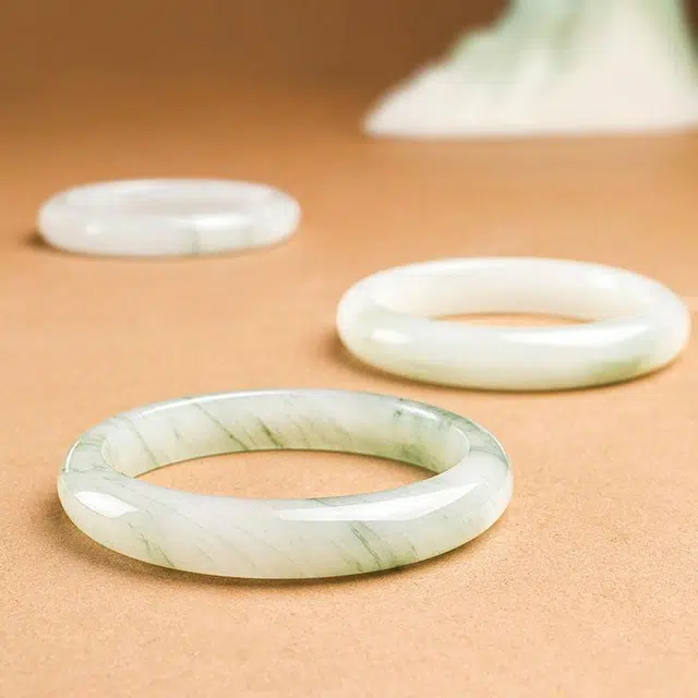 印象眸 新中式古风国潮天山翠玉  石英岩玉 玉石手镯 女款 礼物礼盒包装