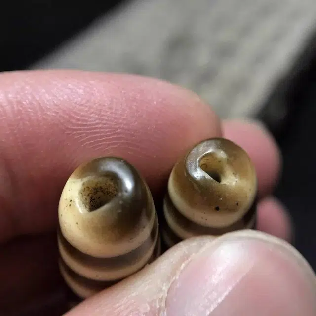 灵运宝 【师傅已加能量】#转运招财西藏藏区老矿风化油润包浆老料器磨损到位 小米珠 吊坠 男女同款情侣款