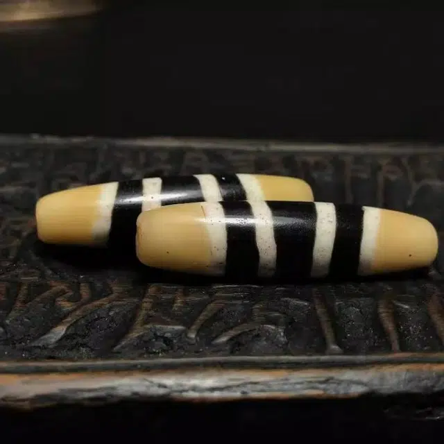 灵运宝 【师傅已加能量】#转运招财西藏藏区佛眼七线线珠颜色分明老矿风化油润包浆老料器磨损到位 小米珠 吊坠 男女同款情侣款