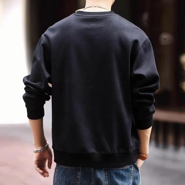 格蓝鹿 宽松潮牌简约运动长袖卫衣 男款