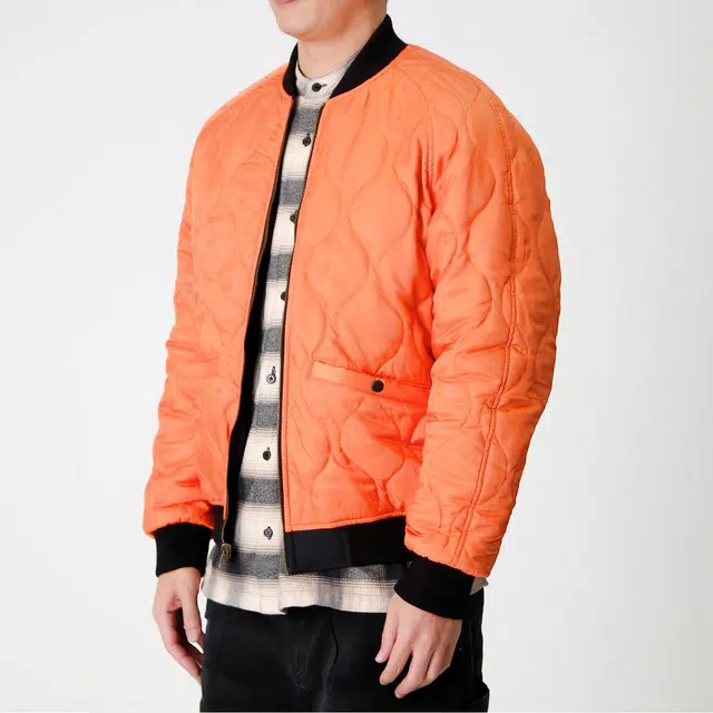 实年服工  两面穿夹棉工装飞行休闲户外机能保暖棒球服 男款 黑色