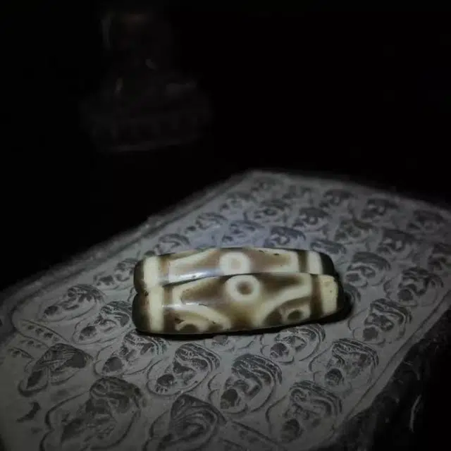 灵运宝 【师傅已加能量】#转运招财西藏藏区天珠金刚六眼一对老矿风化油润包浆老料器磨损到位 小米珠 吊坠 男女同款情侣款