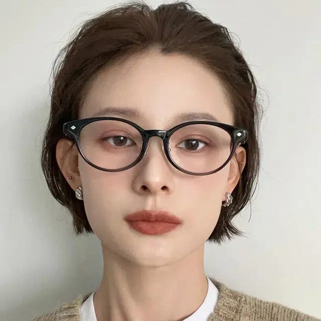 匠达人 高级感书呆子风时髦蝴蝶镜腿时尚潮流素颜神器防蓝光防辐射近视显脸小复古显瘦 板材镜架 光学镜架 女款