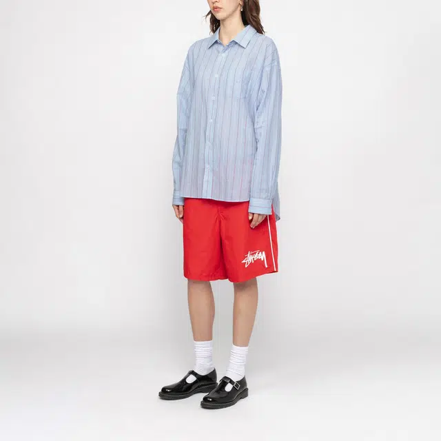 Stussy SS24 CLASSIC SHIRT STRIPED COTTON LINEN