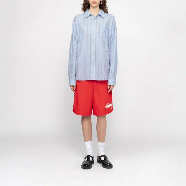 Stussy SS24 CLASSIC SHIRT STRIPED COTTON LINEN