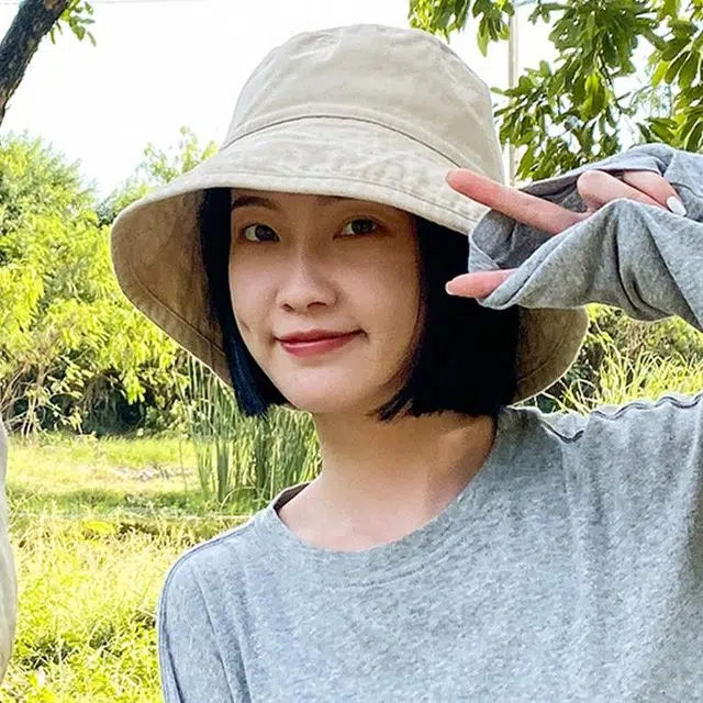 雅鹿优选 休闲简约纯色系列户外出行防晒遮阳时尚潮流百搭大头围显脸 棉 渔夫帽 男女同款情侣款