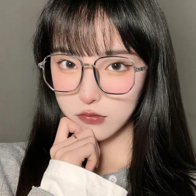 苍木优品 近视大脸显瘦网红款韩版潮可配防蓝光辐射抗平光镜 功能性眼镜 男女同款情侣款