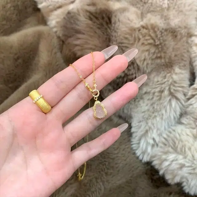 【如意葫芦】 雅谷 环环相扣 吉祥吊坠 福运常相伴 罗马数字 国朝小众轻奢百搭时尚高级锁骨链 礼盒 玉髓 项链 女款