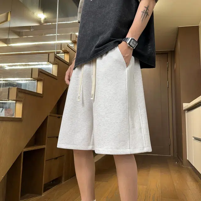 诗丹帝国 美式复古潮流潮牌宽松时尚五分裤休闲短裤 男女同款