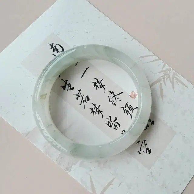 【甄选翠色】 雅谷 青山黛翠玉贵妃玉镯 古风气质温婉 温润如玉古风汉服旗袍 日常百搭通勤小众美人镯叮当镯天然 天山翠 手镯 女款