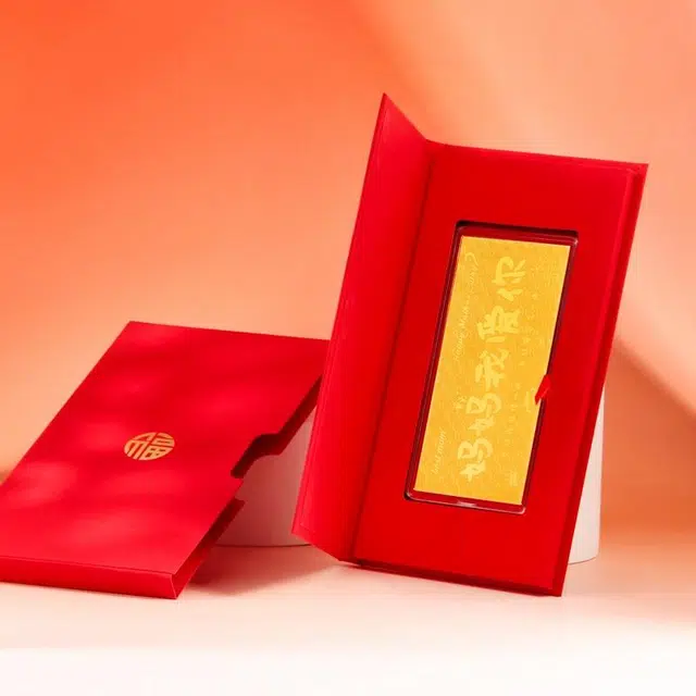 金小妹 黄金金钞感恩甜蜜浪漫轻奢高级感收藏纪念纯金摆件赠红包礼盒 足金 投资类 金片 女款