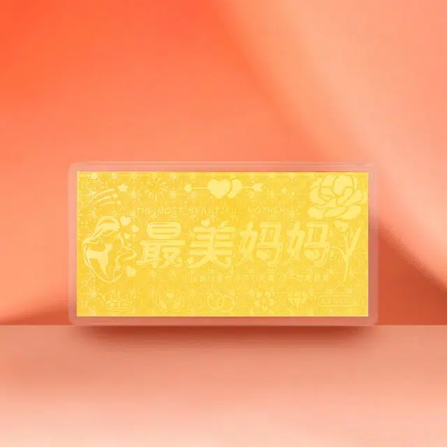 金小妹 黄金金钞爱意感恩轻奢高级收藏纯金摆件 足金 投资类 金币金章金豆金条 女款