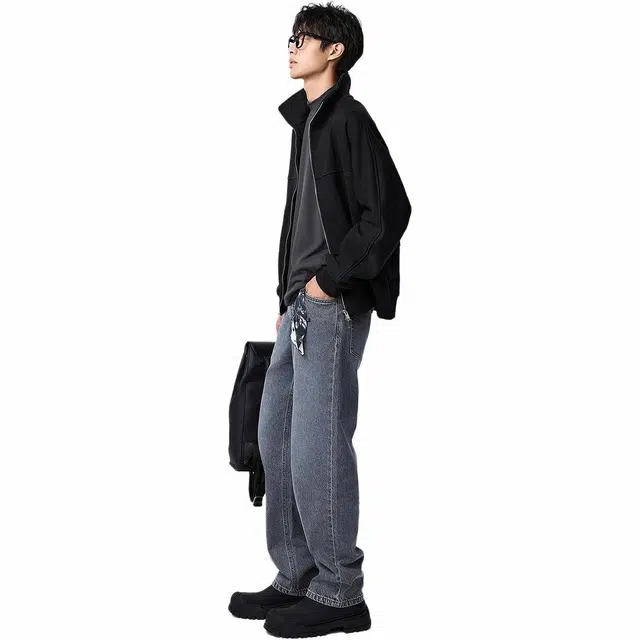 棉先生 加厚宽松立领卫衣 男款