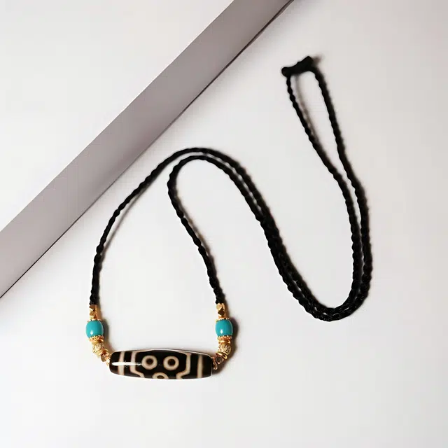 【财源滚滚都有路】 玉临门 时来运转 藏式复古虎牙天珠毛衣链 诸事顺利  好事花生#好运 玛瑙 项链 男女同款情侣款