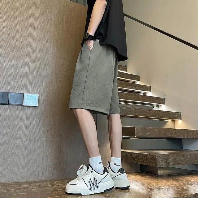 袋鼠 日系基础简约凉感宽松休闲短裤 男女同款