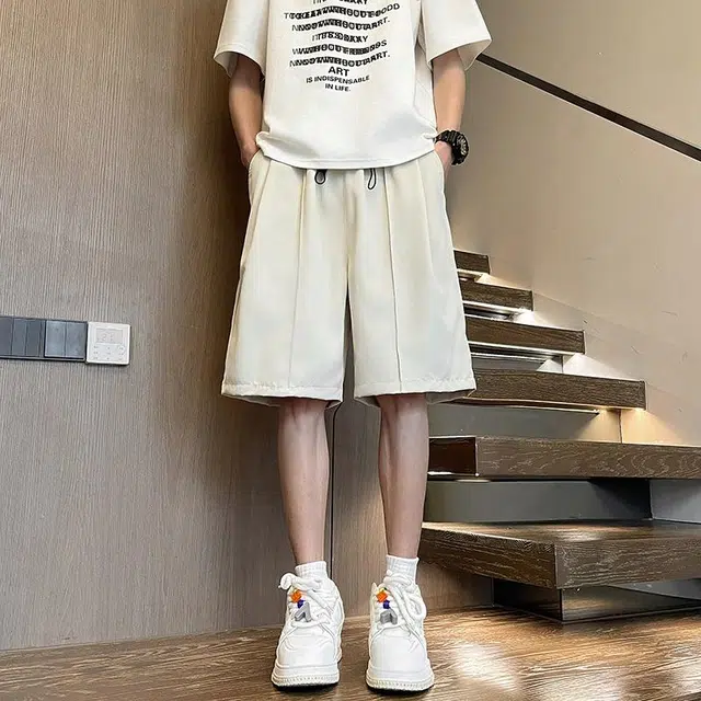 袋鼠 日系基础简约凉感宽松休闲短裤 男女同款