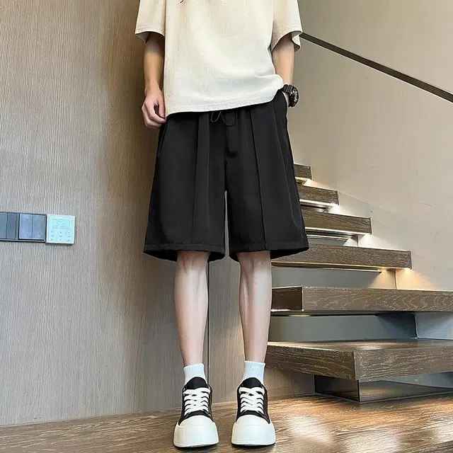 袋鼠 日系基础简约凉感宽松休闲短裤 男女同款