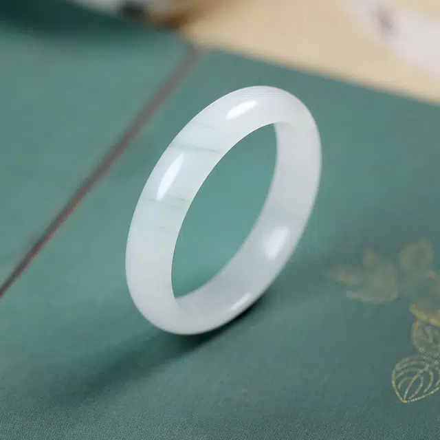 【清新微翠】 匠锁心玉 匠锁心玉青山黛贵妃新中式国潮古风古典时尚清冷典雅高级感气质温婉正圈手饰显白天然 天山翠 手镯 男女同款情侣款