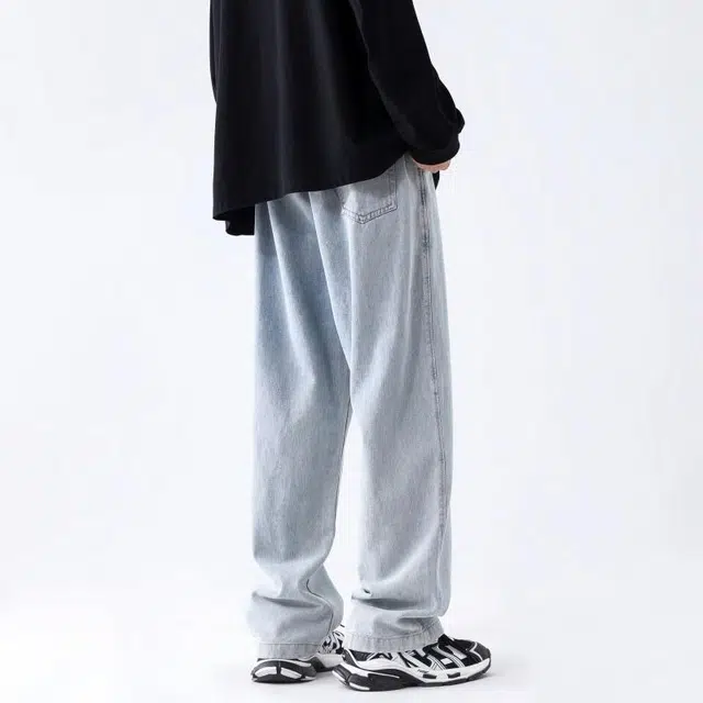 加荣 美式高街潮牌百搭牛仔裤 男女同款