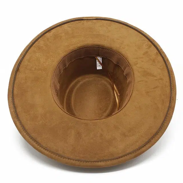 木林森 简约宽帽檐显脸小盆帽遮阳户外出行休闲防晒运动百搭 鹿绒皮 渔夫帽 男女同款情侣款