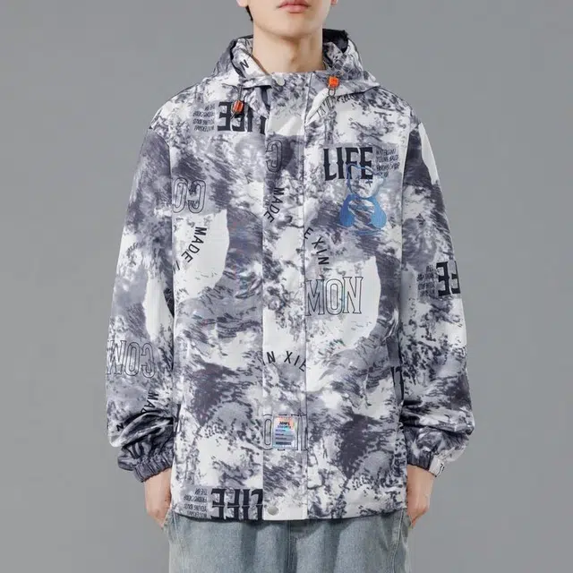 大白鲨 韩版潮流潮牌简约风格百搭款式夹克外套 男款