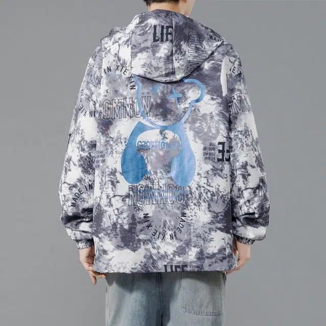 大白鲨 韩版潮流潮牌简约风格百搭款式夹克外套 男款