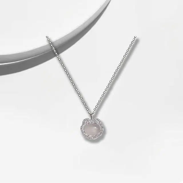 大唐国鼎 岁岁平安新中式复古风小众设计优雅国潮 精致纹理旺事业学业财运 好运 琉璃 项链 女款