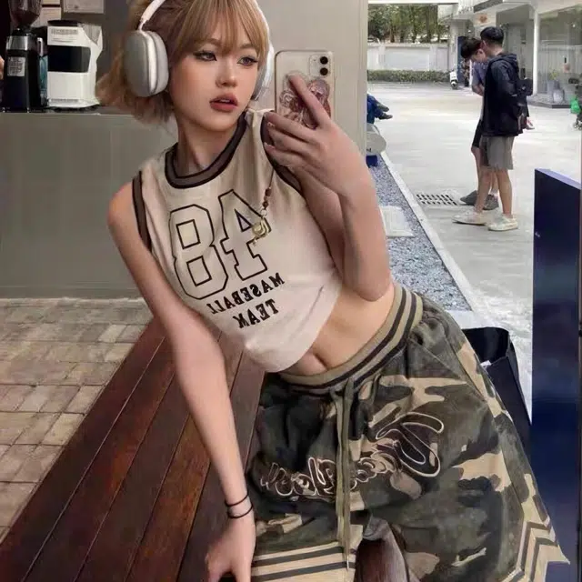 哲源 美式复古舒适直筒百搭时尚高街嘻哈风五分裤工装潮牌潮流休闲短裤 男女同款