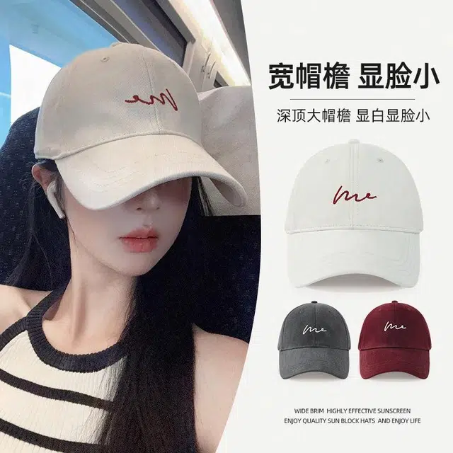 [极简百搭] 小猪班纳 韩版时尚潮流大头围显脸小宽檐加大加深 棉 鸭舌帽 男女同款情侣款