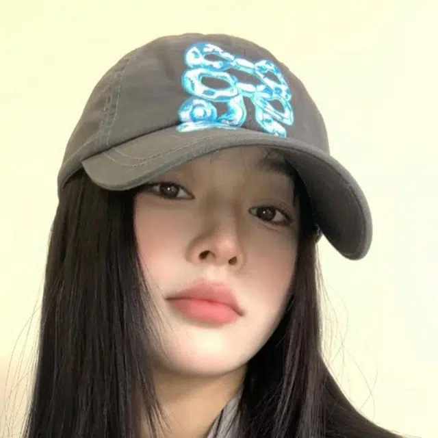 俞兆林 春夏季蝴蝶结小蛇刺绣印花水洗做旧户外出行防晒遮阳复古小众大头围显脸小 棉 鸭舌帽 男女同款情侣款