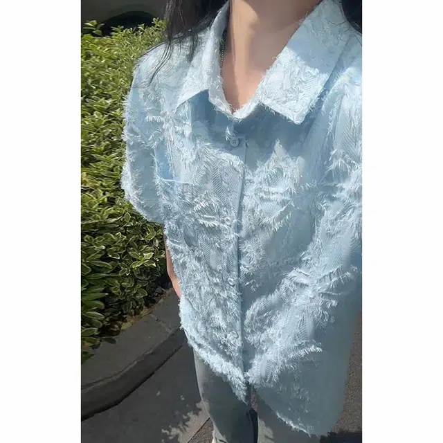 臣目 设计感高级潮牌简约舒适百搭时尚短袖衬衫 男款