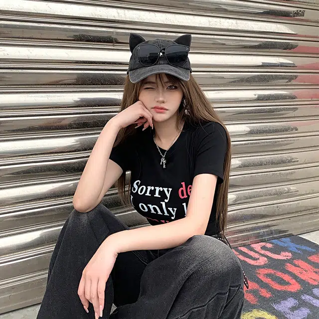 尚先生 猫耳墨镜可拆卸自带组合装太阳镜 潮流百搭遮阳 大头围可戴 棉 鸭舌帽 男女同款情侣款