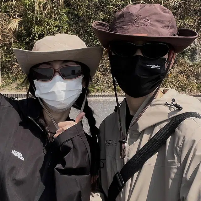 【户外必备】 雅鹿 西部牛仔抽绳钓鱼防晒遮阳露营速干时尚潮流百搭大头围登山 聚酯纤维 渔夫帽 男女同款情侣款