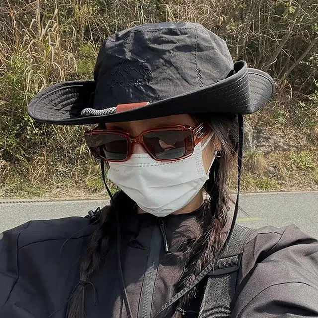 【户外必备】 雅鹿 西部牛仔抽绳钓鱼防晒遮阳露营速干时尚潮流百搭大头围登山 聚酯纤维 渔夫帽 男女同款情侣款