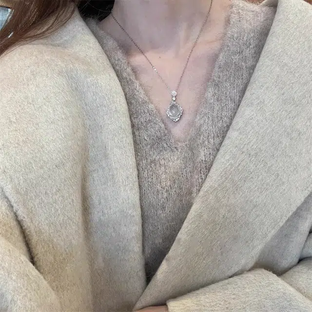 七七银饰 爱丽丝梦境 梦幻浪漫 精致优雅个性时尚小众 潮流百搭 玉髓 项链 女款