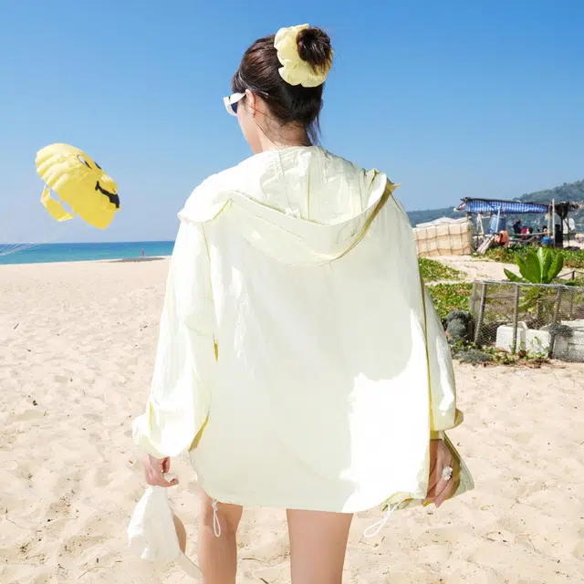 黑恐龙 夏季潮牌户外徒步登钓鱼服舒适柔软轻薄舒适宽松百搭连帽长袖 透气防紫外线防晒服 男女同款