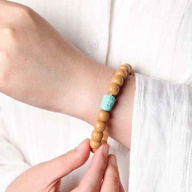 三檀小舍 【黄财神】 招财好运新中式国潮平安如意高升转运纳福佛珠盘玩文玩小众高级#好运 猴头核桃 手串 男女同款情侣款