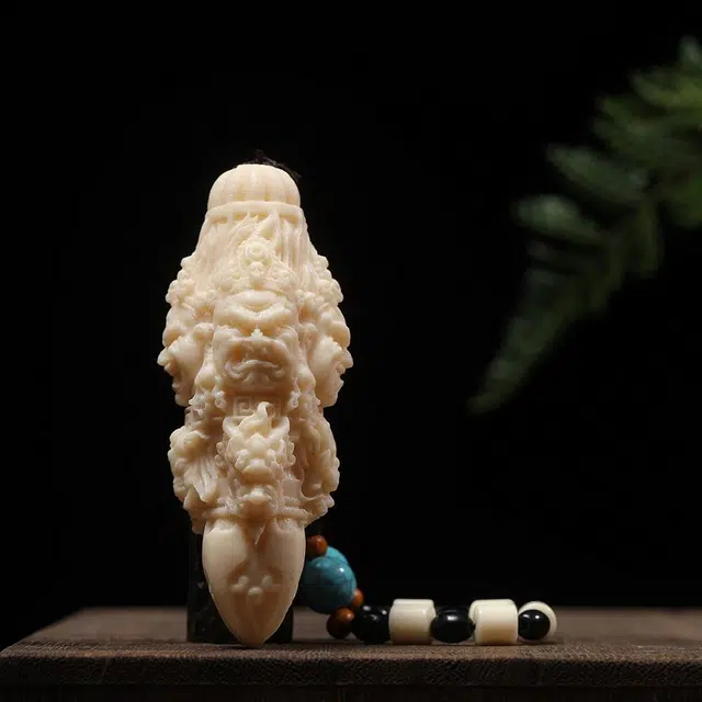 嫒柯 新中式国潮文玩盘玩平安喜乐招财纳福转运珠招财纳福好运连连八方来财诸事顺遂#好运 象牙果 手把件 男女同款情侣款