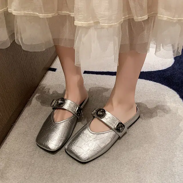 吾纪 复古时尚潮流 防滑防臭包头拖鞋 女款